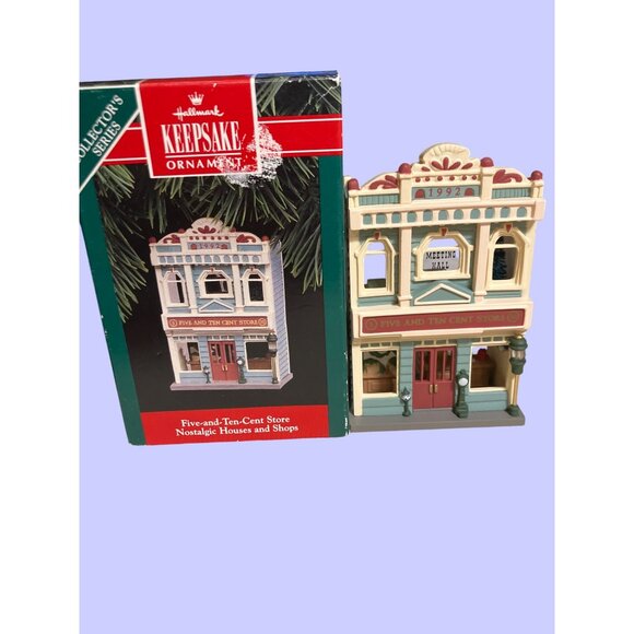 Hallmark Keepsake Ornament Five-And-Ten-Cent Store Nostalgic Houses & Shops 1992 - Picture 1 of 12